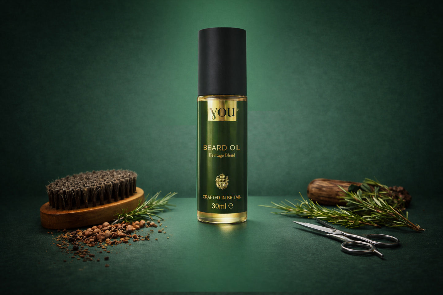YOU Beard Oil - The Heritage Blend - Botanical Nourishment with Masculine Cologne Scent